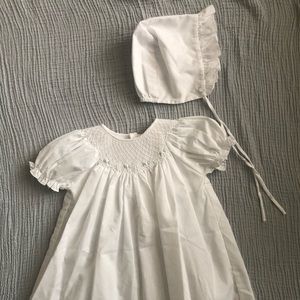 NWOT Baby Day Gown and Bonnet